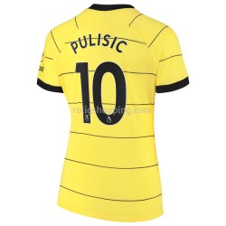 Fotbollströja Chelsea Christian Pulisic 10 Kvinnor Bortaställ 2021-2022 Kort ärm