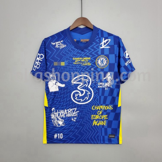 Fotbollströja Chelsea Graffiti Hemmaställ 2021-2022 Kort ärm