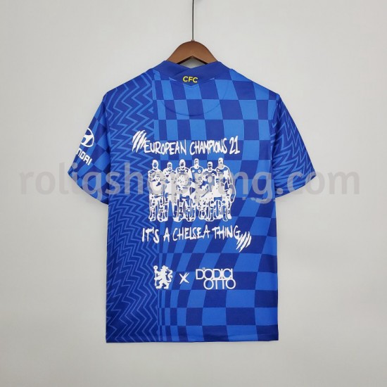Fotbollströja Chelsea Graffiti Hemmaställ 2021-2022 Kort ärm