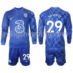 Fotbollströja Chelsea Havertz 29 Barn Hemmaställ 2021-2022 Lång ärm