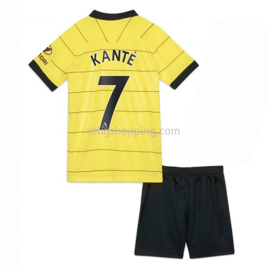 Fotbollströja Chelsea Kante 7 Barn Bortaställ 2021-2022 Kort ärm