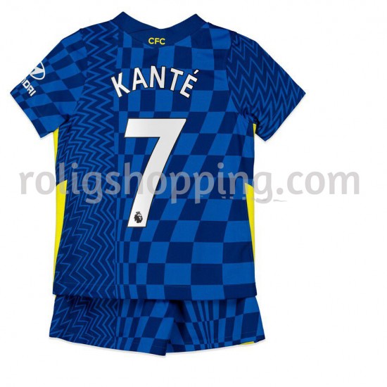 Fotbollströja Chelsea Kante 7 Barn Hemmaställ 2021-2022 Kort ärm
