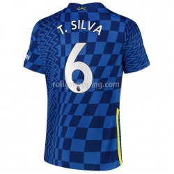 Fotbollströja Chelsea T. Silva 6 Hemmaställ 2021-2022 Kort ärm