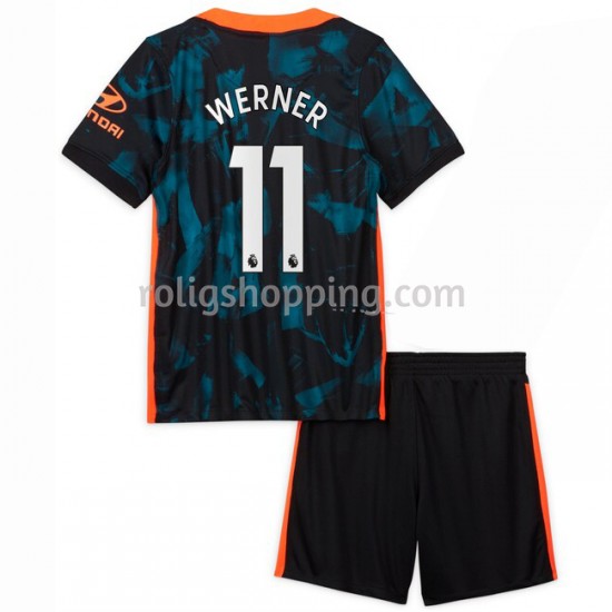 Fotbollströja Chelsea Timo Werner 11 Barn Tredjeställ 2021-2022 Kort ärm