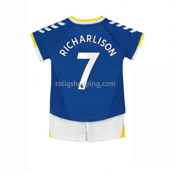 Fotbollströja Everton Richarlison 7 Barn Hemmaställ 2021-2022 Kort ärm