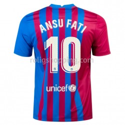Fotbollströja FC Barcelona Ansu Fati 10 Hemmaställ 2021-2022 Kort ärm