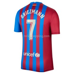 Fotbollströja FC Barcelona Antoine Griezmann 7 Hemmaställ 2021-2022 Kort ärm