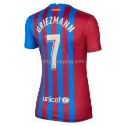 Fotbollströja FC Barcelona Antoine Griezmann 7 Kvinnor Hemmaställ 2021-2022 Kort ärm