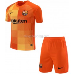 Fotbollströja FC Barcelona Målvakt Barn Hemmaställ 2021-2022 Kort ärm
