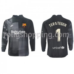 Fotbollströja FC Barcelona Målvakt Ter Stegen 1 Bortaställ 2021-2022 Lång ärm