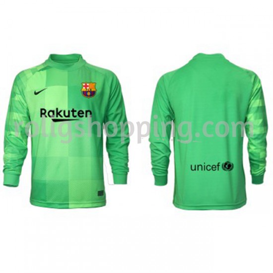 Fotbollströja FC Barcelona Målvakt Tredjeställ 2021-2022 Lång ärm