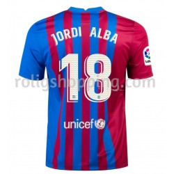 Fotbollströja FC Barcelona Jordi Alba 18 Hemmaställ 2021-2022 Kort ärm