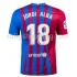Fotbollströja FC Barcelona Jordi Alba 18 Hemmaställ 2021-2022 Kort ärm