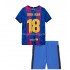 Fotbollströja FC Barcelona Jordi Alba 18 Barn Tredjeställ 2021-2022 Kort ärm