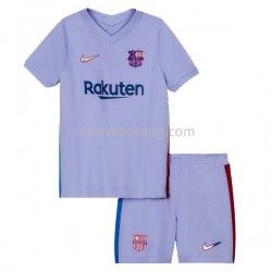 Fotbollströja FC Barcelona Barn Bortaställ 2021-2022 Kort ärm