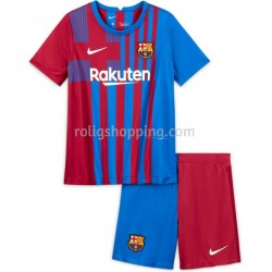 Fotbollströja FC Barcelona Barn Hemmaställ 2021-2022 Kort ärm