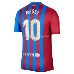 Fotbollströja FC Barcelona Lionel Messi 10 Hemmaställ 2021-2022 Kort ärm