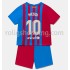 Fotbollströja FC Barcelona Lionel Messi 10 Barn Hemmaställ 2021-2022 Kort ärm