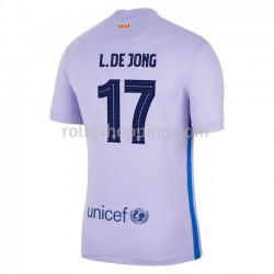 Fotbollströja FC Barcelona Luke De Jong 17 Bortaställ 2021-2022 Kort ärm