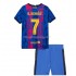 Fotbollströja FC Barcelona O. Dembele 7 Barn Tredjeställ 2021-2022 Kort ärm
