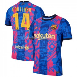 Fotbollströja FC Barcelona Philippe Coutinho 14 Tredjeställ 2021-2022 Kort ärm