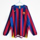 Fotbollströja FC Barcelona Retro Hemmaställ 2005-2006 Lång ärm