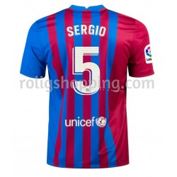 Fotbollströja FC Barcelona Sergio Busquets 5 Hemmaställ 2021-2022 Kort ärm