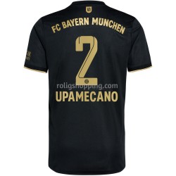Fotbollströja FC Bayern München Dayot Upamecano 2 Bortaställ 2021-2022 Kort ärm