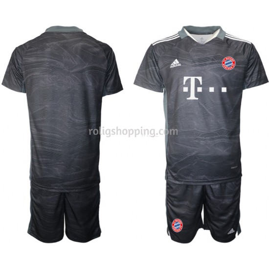 Fotbollströja FC Bayern München Målvakt Barn Bortaställ 2021-2022 Kort ärm