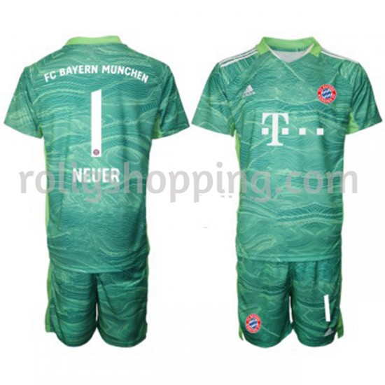 Fotbollströja FC Bayern München Målvakt Manuel Neuer 1 Barn Tredjeställ 2021-2022 Kort ärm
