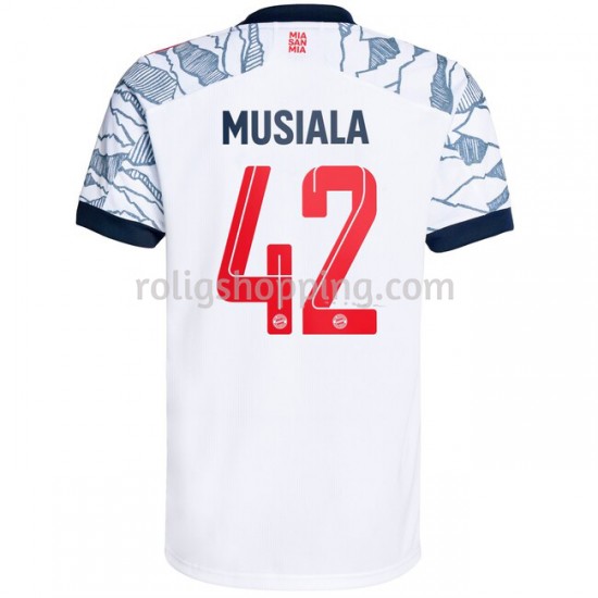 Fotbollströja FC Bayern München Jamal Musiala 42 Tredjeställ 2021-2022 Kort ärm