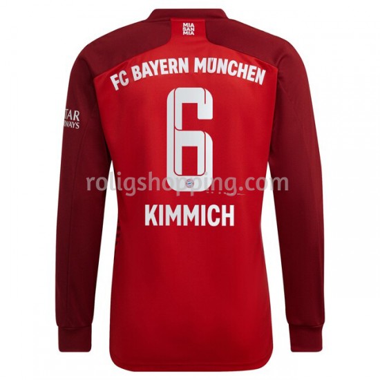 Fotbollströja FC Bayern München Joshua Kimmich 6 Hemmaställ 2021-2022 Lång ärm