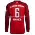 Fotbollströja FC Bayern München Joshua Kimmich 6 Hemmaställ 2021-2022 Lång ärm