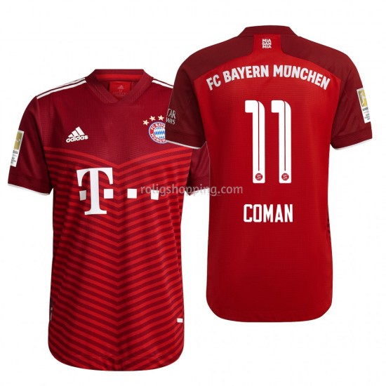 Fotbollströja FC Bayern München Kingsley Coman 11 Hemmaställ 2021-2022 Kort ärm