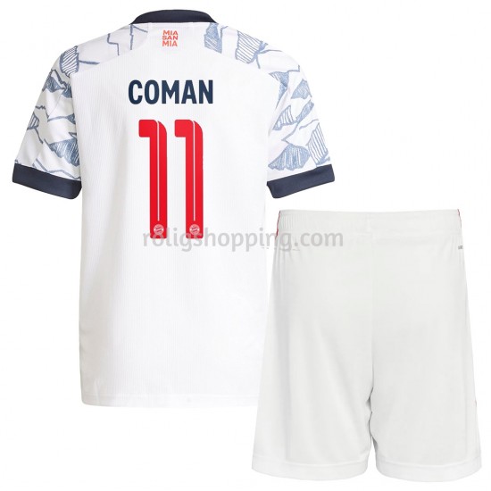 Fotbollströja FC Bayern München Kingsley Coman 11 Barn Tredjeställ 2021-2022 Kort ärm