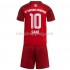 Fotbollströja FC Bayern München Leroy Sane 10 Barn Hemmaställ 2021-2022 Kort ärm