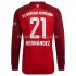 Fotbollströja FC Bayern München Lucas Hernandez 21 Hemmaställ 2021-2022 Lång ärm