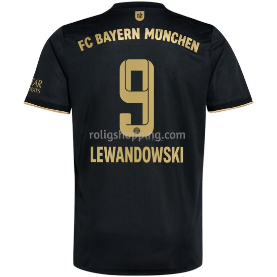 Fotbollströja FC Bayern München Robert Lewandowski 9 Bortaställ 2021-2022 Kort ärm