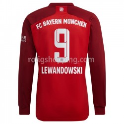 Fotbollströja FC Bayern München Robert Lewandowski 9 Hemmaställ 2021-2022 Lång ärm