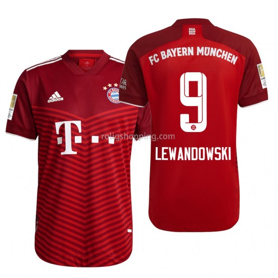 Fotbollströja FC Bayern München Robert Lewandowski 9 Hemmaställ 2021-2022 Kort ärm