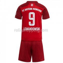 Fotbollströja FC Bayern München Robert Lewandowski 9 Barn Hemmaställ 2021-2022 Kort ärm