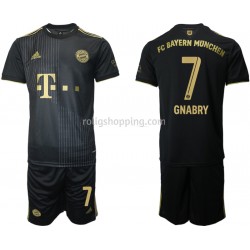 Fotbollströja FC Bayern München Serge Gnabry 7 Barn Bortaställ 2021-2022 Kort ärm