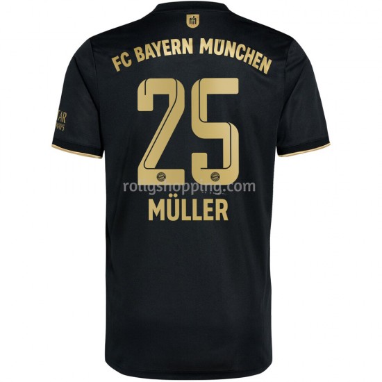 Fotbollströja FC Bayern München Thomas Müller 25 Bortaställ 2021-2022 Kort ärm