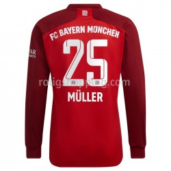 Fotbollströja FC Bayern München Thomas Müller 25 Hemmaställ 2021-2022 Lång ärm
