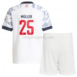 Fotbollströja FC Bayern München Thomas Müller 25 Barn Tredjeställ 2021-2022 Kort ärm