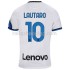 Fotbollströja Inter Milan Lautaro Martinez 10 Bortaställ 2021-2022 Kort ärm