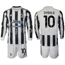Fotbollströja Juventus Dybala 10 Barn Hemmaställ 2021-2022 Lång ärm