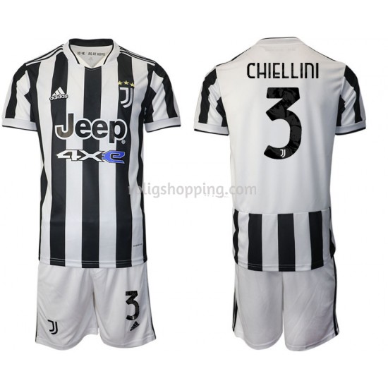 Fotbollströja Juventus Giorgio Chiellini 3 Barn Hemmaställ 2021-2022 Kort ärm