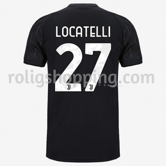Fotbollströja Juventus Manuel Locatelli 27 Bortaställ 2021-2022 Kort ärm