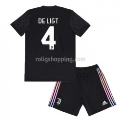 Fotbollströja Juventus Matthijs de Ligt 4 Barn Bortaställ 2021-2022 Kort ärm